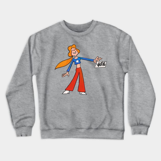 Vote! Crewneck Sweatshirt by ThirteenthFloor